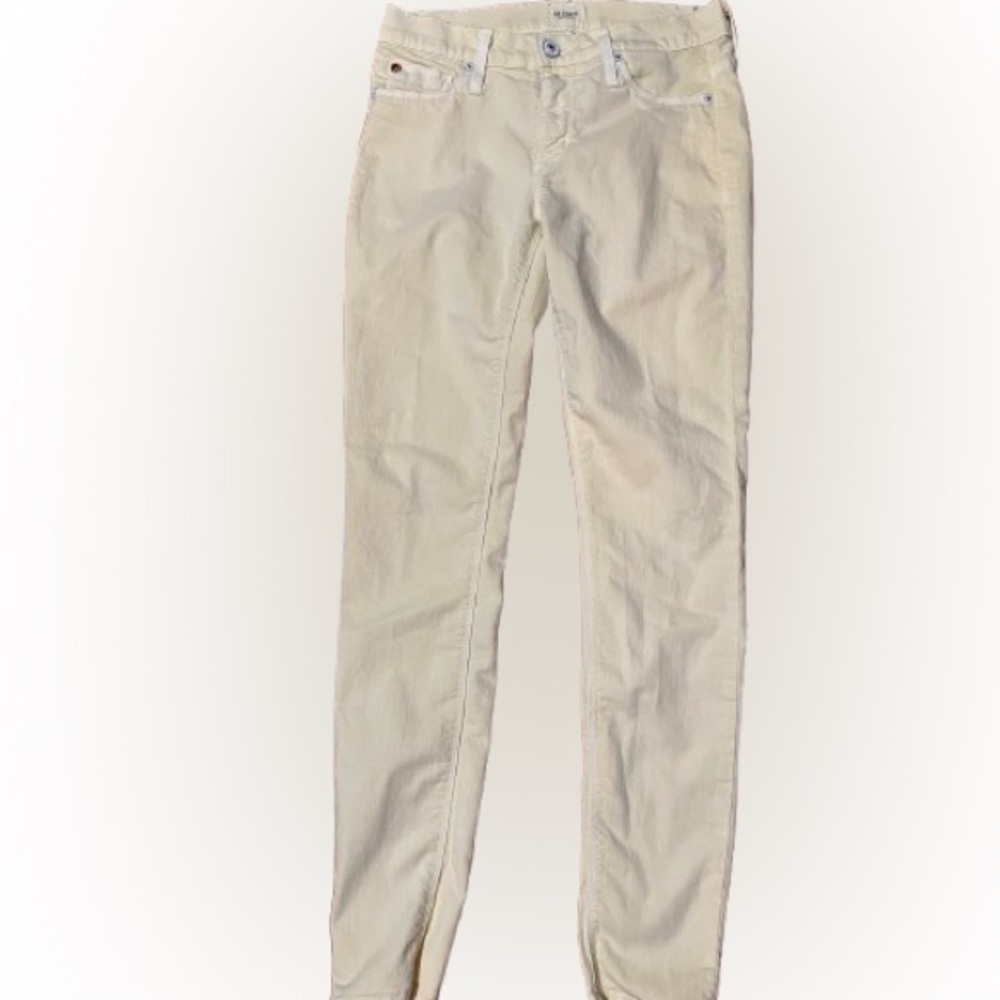 Hudson Midrise Nico Super Skinny Light Yellow Jeans Size 26
